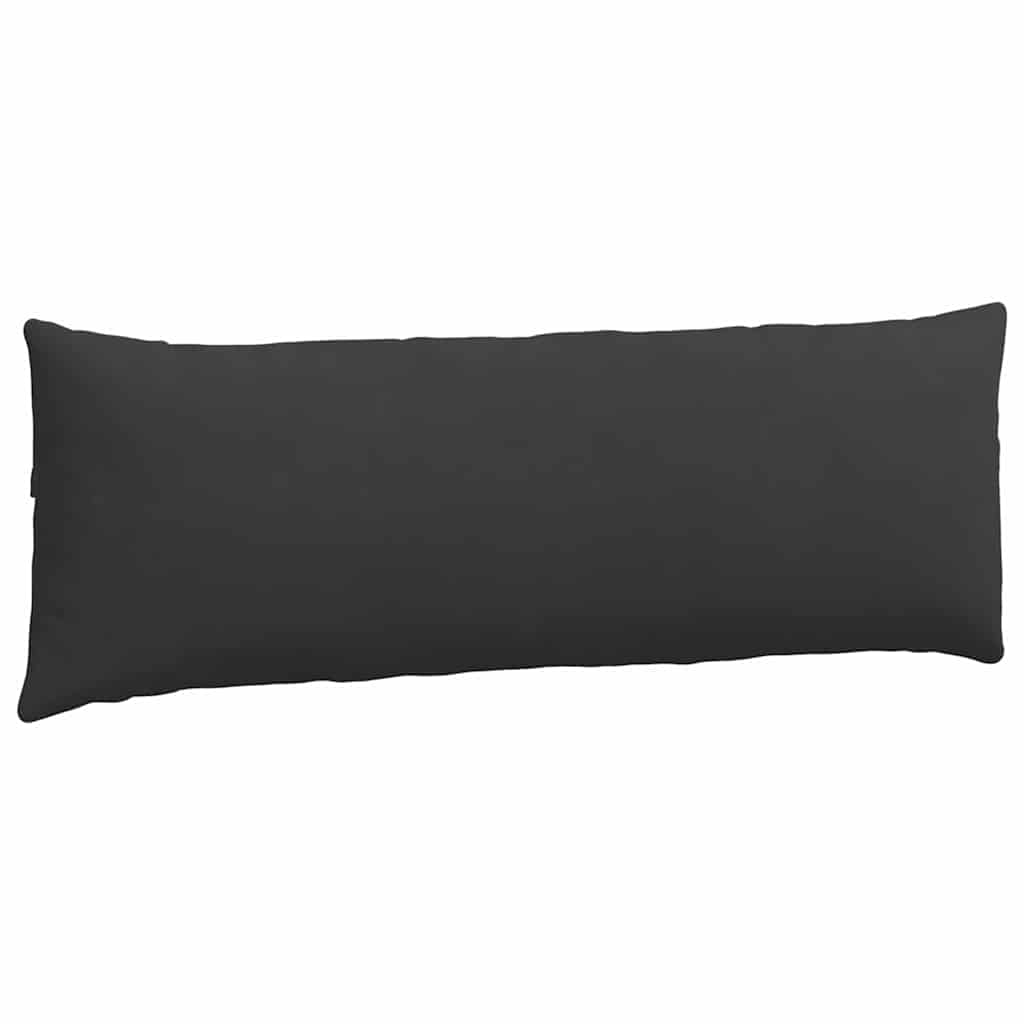 Sofa Pillows 2 pcs Black 120 x 40 cm Fabric